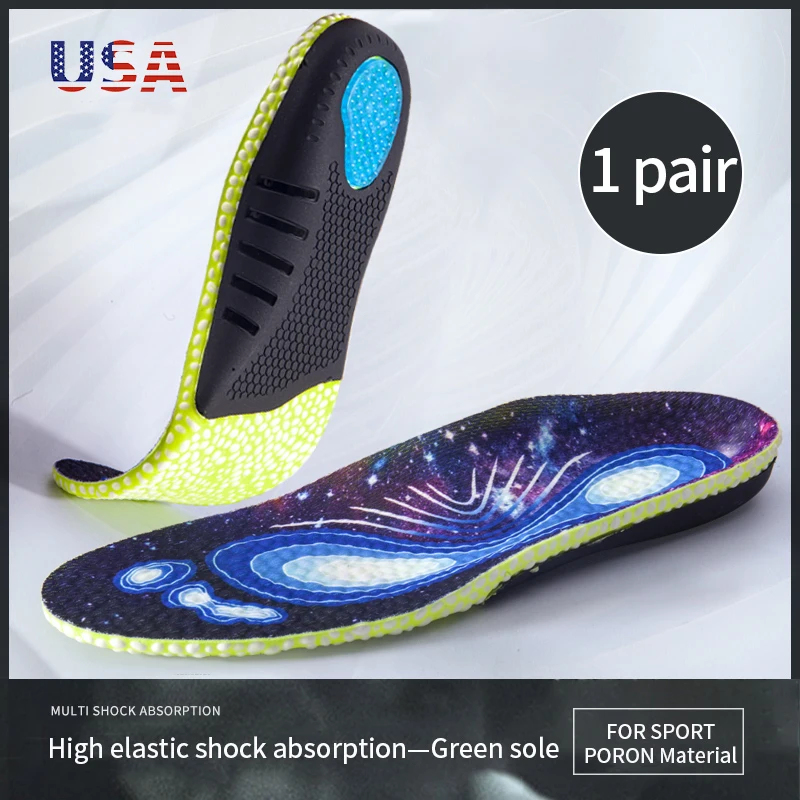 Women'S Shoes With Arch Support - 1 par palmilhas esportivas para homens
