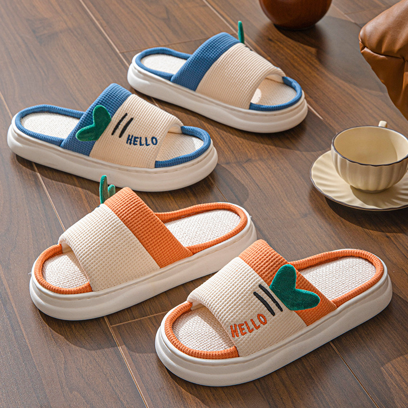 Women Shoes On Sale - Novos Chinelos de Linho para Mulheres,
