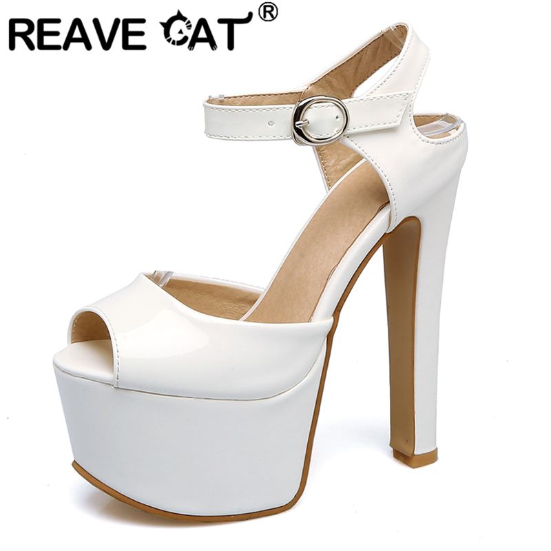 Reave cat moda feminina sandál - Leopard Print Heels avaliação e preço