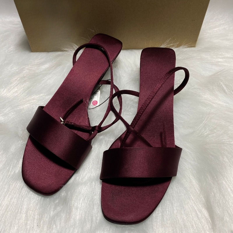 Luxo cetim tornozelo cinta de  - Women Shoes Luxury Brand avaliação e preço