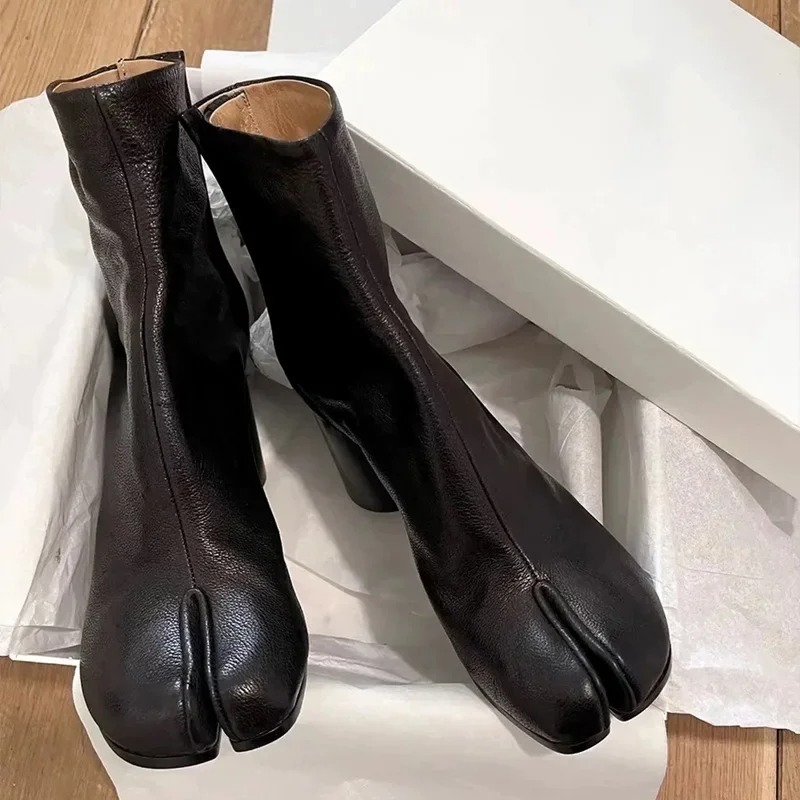 Botas Femininas de Couro Tabi  - Women Shoes Luxury Brand avaliação e preço