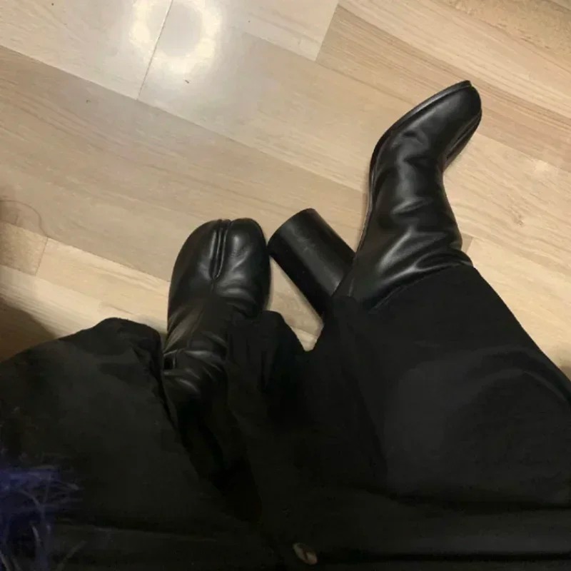 Botas Femininas de Couro Tabi  - Women Shoes Luxury Brand avaliação e preço
