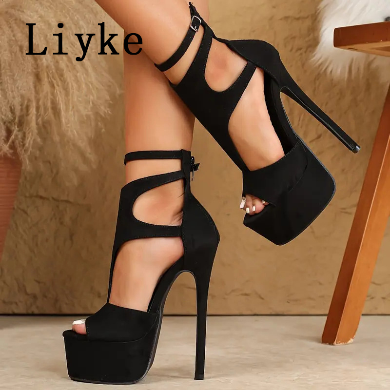 Liyke modelo mostrar sexy sand - Leopard Print Heels avaliação e preço