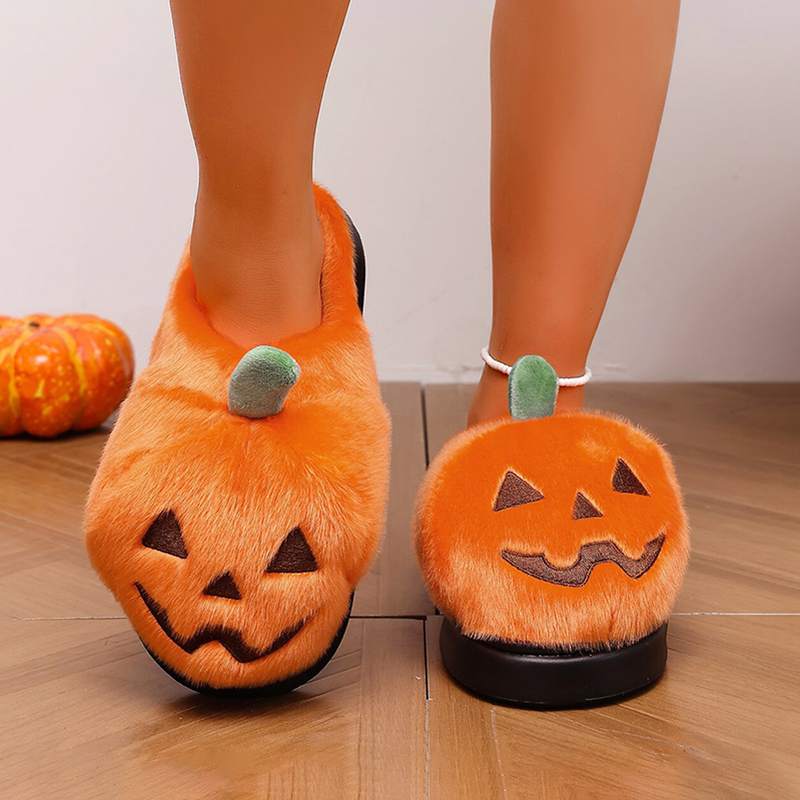Chinelos de Pelúcia 3D de Abób - Women Shoes On Sale avaliação e preço